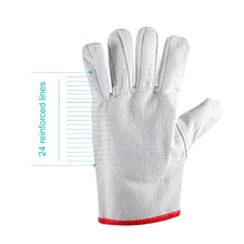 Load image into Gallery viewer, 1 Pair 24-Wire Reinforced Canvas Protective Gloves Wear Resistant Breathable Electric Welding Gloves
