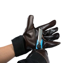 Load image into Gallery viewer, 1 Pair Denim Cowhide Welding Gloves Thickened Thermal Insulation Mechanical Handling Labor Protection Gloves
