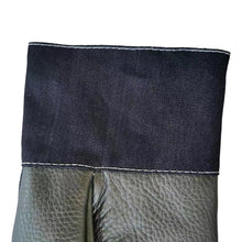 Load image into Gallery viewer, 1 Pair Denim Cowhide Welding Gloves Thickened Thermal Insulation Mechanical Handling Labor Protection Gloves
