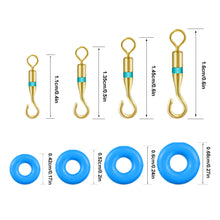 Load image into Gallery viewer, 20PCS Tilapia Release Ring O-Type Trap Set Open 8-Figure Swivel 360° Rotation Subwire Connector Fishing Accessories
