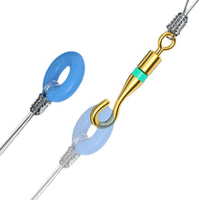 Load image into Gallery viewer, 20PCS Tilapia Release Ring O-Type Trap Set Open 8-Figure Swivel 360° Rotation Subwire Connector Fishing Accessories
