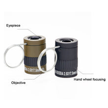 Load image into Gallery viewer, 2.5X17.5MM HD Eye Protection Mini Telescope Single-Tube Telescope With Finger Buckle
