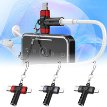 Load image into Gallery viewer, 1PC Multi-Function Audio Converter Type-C/Lightning Dual Interface To 3.5MM For Apple Samsung Huawei

