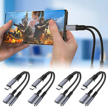 Load image into Gallery viewer, 1PC 10W 2-IN-1 Fast Charge Adapter Type-C To 3.5MM Earphone Audio Adapter For Apple 15 Samsung Huawei
