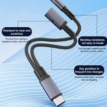 Load image into Gallery viewer, 1PC 10W 2-IN-1 Fast Charge Adapter Type-C To 3.5MM Earphone Audio Adapter For Apple 15 Samsung Huawei
