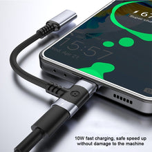 Load image into Gallery viewer, 1PC 2-IN-1 10W Fast Charge Adapter Cable Type-C To 3.5MM Earphone For Apple 15 Samsung Huawei Xiaomi
