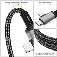 Load image into Gallery viewer, 1PC 2-IN-1 AUX Car Audio Cable 3.5MM To Type-C/Lightning For Apple Huawei Samsung
