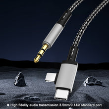 Load image into Gallery viewer, 1PC 2-IN-1 AUX Car Audio Cable 3.5MM To Type-C/Lightning For Apple Huawei Samsung
