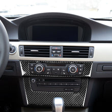 Load image into Gallery viewer, 2Pcs/Set Car CD Air Conditioning Control Panel Cover Sticker Trim Carbon Fiber for BMW 3 E90 E92 2005-2012
