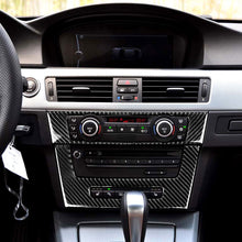 Load image into Gallery viewer, 2Pcs/Set Car CD Air Conditioning Control Panel Cover Sticker Trim Carbon Fiber for BMW 3 E90 E92 2005-2012
