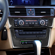 Load image into Gallery viewer, 2Pcs/Set Car CD Air Conditioning Control Panel Cover Sticker Trim Carbon Fiber for BMW 3 E90 E92 2005-2012
