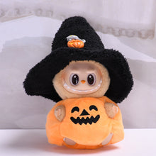 Load image into Gallery viewer, Miniature Halloween Pumpkin Costume with Hat for 17cm Labubu Dolls Cute DIY Doll Clothes Lovely Outfit Gifts for Girls Friends
