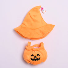 Load image into Gallery viewer, Miniature Halloween Pumpkin Costume with Hat for 17cm Labubu Dolls Cute DIY Doll Clothes Lovely Outfit Gifts for Girls Friends

