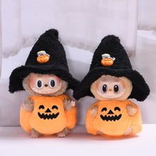 Load image into Gallery viewer, Miniature Halloween Pumpkin Costume with Hat for 17cm Labubu Dolls Cute DIY Doll Clothes Lovely Outfit Gifts for Girls Friends
