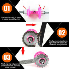 Load image into Gallery viewer, 13T-18T Fixed Gear Bicycle Flywheel And Fixed Piece Single-Speed Reverse Riding Fixed Tooth Steel Flywheel Fixed Ring
