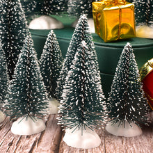 Load image into Gallery viewer, Mini LED Christmas Tree Sisal Silk Cedar Small Xmas Tree For Home Room Decor Gold Silver Blue Green White Mini Tree
