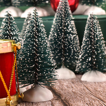 Load image into Gallery viewer, Mini LED Christmas Tree Sisal Silk Cedar Small Xmas Tree For Home Room Decor Gold Silver Blue Green White Mini Tree
