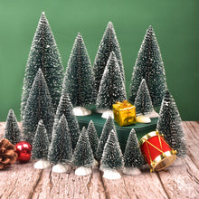 Load image into Gallery viewer, Mini LED Christmas Tree Sisal Silk Cedar Small Xmas Tree For Home Room Decor Gold Silver Blue Green White Mini Tree
