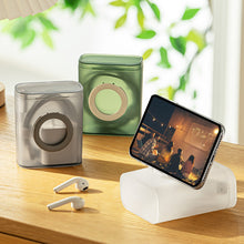 Load image into Gallery viewer, Headphone Charger Wire Holder Desktop Data Cable Storage Box with Cover Transparent Data Cable Storage Container for Office Home
