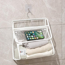 Load image into Gallery viewer, Waterproof Hanging Bathroom Bag Mobile Phone Clothing Storage Bag Cosmetic Storage Bag Transparent Wash Bag
