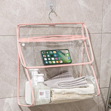 Load image into Gallery viewer, Waterproof Hanging Bathroom Bag Mobile Phone Clothing Storage Bag Cosmetic Storage Bag Transparent Wash Bag
