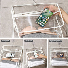 Load image into Gallery viewer, Waterproof Hanging Bathroom Bag Mobile Phone Clothing Storage Bag Cosmetic Storage Bag Transparent Wash Bag
