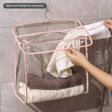 Load image into Gallery viewer, Waterproof Hanging Bathroom Bag Mobile Phone Clothing Storage Bag Cosmetic Storage Bag Transparent Wash Bag
