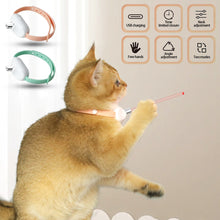 Load image into Gallery viewer, Smart Laser Tease Cat Collar Electric USB Rechargeable Pointer Kitten Automatic Toys Interactive Training Pet Accessories Goods
