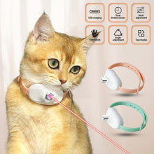 Load image into Gallery viewer, Smart Laser Tease Cat Collar Electric USB Rechargeable Pointer Kitten Automatic Toys Interactive Training Pet Accessories Goods
