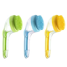 Load image into Gallery viewer, 1Pc Pet Bath Brush Soft Silicone With Shampoo Dispenser Gentle Massage For Grooming And Cleaning Fur And Hair
