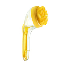 Load image into Gallery viewer, 1Pc Pet Bath Brush Soft Silicone With Shampoo Dispenser Gentle Massage For Grooming And Cleaning Fur And Hair
