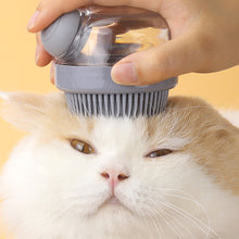 Load image into Gallery viewer, 1Pc Pet Bath Brush Soft Silicone With Shampoo Dispenser Gentle Massage For Grooming And Cleaning Fur And Hair
