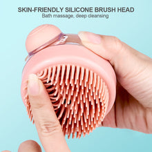 Load image into Gallery viewer, 1Pc Pet Bath Brush Soft Silicone With Shampoo Dispenser Gentle Massage For Grooming And Cleaning Fur And Hair

