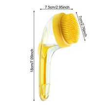 Load image into Gallery viewer, 1Pc Pet Bath Brush Soft Silicone With Shampoo Dispenser Gentle Massage For Grooming And Cleaning Fur And Hair
