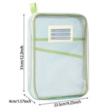 Load image into Gallery viewer, A4 Stationery Storage Bag Double-layer Mesh Zipper Bag Large Capacity Organizer Folders School Office Supplies Stationary Bags
