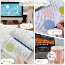 Load image into Gallery viewer, 160 Sheets Colors Transparent Sticky Notes Waterproof Index Tabs Stickers Memo Stationery School Office Supplies
