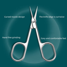 Load image into Gallery viewer, Stainless Steel Dead Skin Scissors Sharp Durable Rust Resistant Cuticle Scissors Dead Skin Remover Cuticle Clipper Trimmer Manicure Tool
