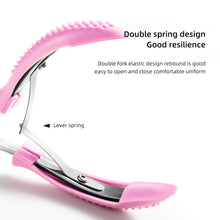 Load image into Gallery viewer, Stainless Steel Nail Cuticle Scissors Plastic Handle Dead Skin Remover Manicure Clipper Scissor Pedicure Fingernail Trimming Tool
