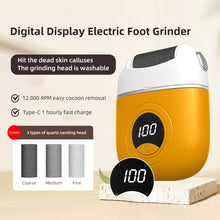 Load image into Gallery viewer, Automatic Electric Foot Grinder LED Digital Display Double Gear Callus Remover Detachable Washable Exfoliating Foot Grinder
