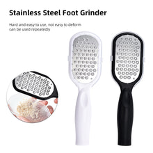 Load image into Gallery viewer, Stainless Steel Anti-splash Foot Grinder Remove Dead Skin Calluses Exfoliating Foot File Detachable Washable Manual Pedicure Tool
