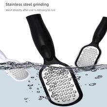 Load image into Gallery viewer, Stainless Steel Anti-splash Foot Grinder Remove Dead Skin Calluses Exfoliating Foot File Detachable Washable Manual Pedicure Tool
