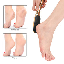 Load image into Gallery viewer, Long Handled Nano Glass Footboard File Cocoon Dead Skin Exfoliating Foot File Washable Wet Dry Dual-use Manual Foot Grinder
