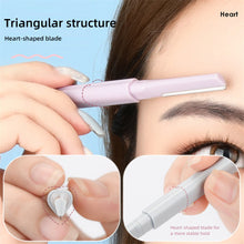 Load image into Gallery viewer, Double-ended Eyebrow Trimmer Anti Scratch Macro Blade Eyebrow Trimmer Safe Washable Eyebrow Razor Makeup Beauty Tool

