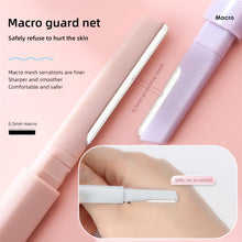 Load image into Gallery viewer, Double-ended Eyebrow Trimmer Anti Scratch Macro Blade Eyebrow Trimmer Safe Washable Eyebrow Razor Makeup Beauty Tool
