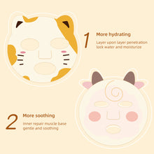 Load image into Gallery viewer, Cartoon Animal Facial Mask Deep Hydrating Moisturizing Nourishing Portable Non-irritant Facial Mask Skin Care for Children
