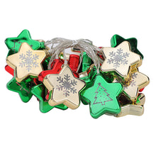 Load image into Gallery viewer, Christmas Flickering Light String Battery USB/Battery Powered Red Green Star Ball String Lights Home Party Decor Lights Garland
