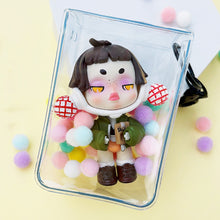 Load image into Gallery viewer, Bubble Mart Blind Box Storage Bag PVC Transparent Pendant Bag Baby Walking Small Hanging Bag Cute Ins Style Display Baby Drying Bag

