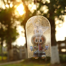 Load image into Gallery viewer, Labubu Baby Clothes Labubu Cloth Dust Cover Protective Cover Raincoat Outdoor Walking Bag PVC Transparent Bag Macaron Dustproof cover
