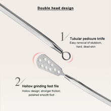 Load image into Gallery viewer, Stainless Steel Footboard File Double-sided Sole File Remove Dead Skin Rub Calluses on Feet Foot Repair Tool Nail File Sanding Strip
