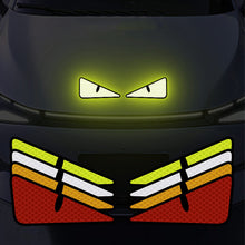 Load image into Gallery viewer, 2Pcs Universal Car Reflector Sticker Safety Warning Mark High Reflective Eyes for Car Bike Helmet Sticker Motorcycle

